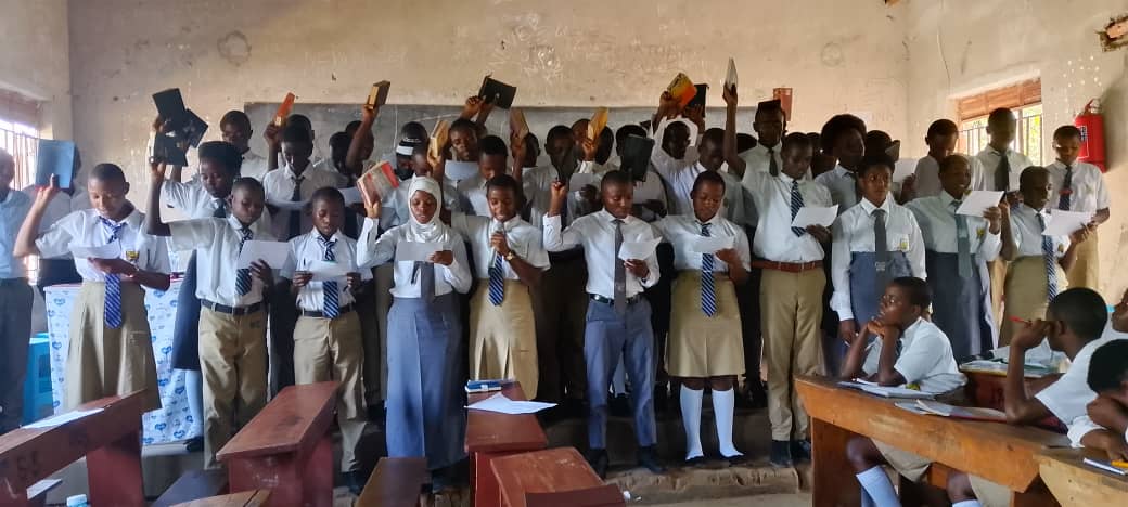 Prefects taking their oaths